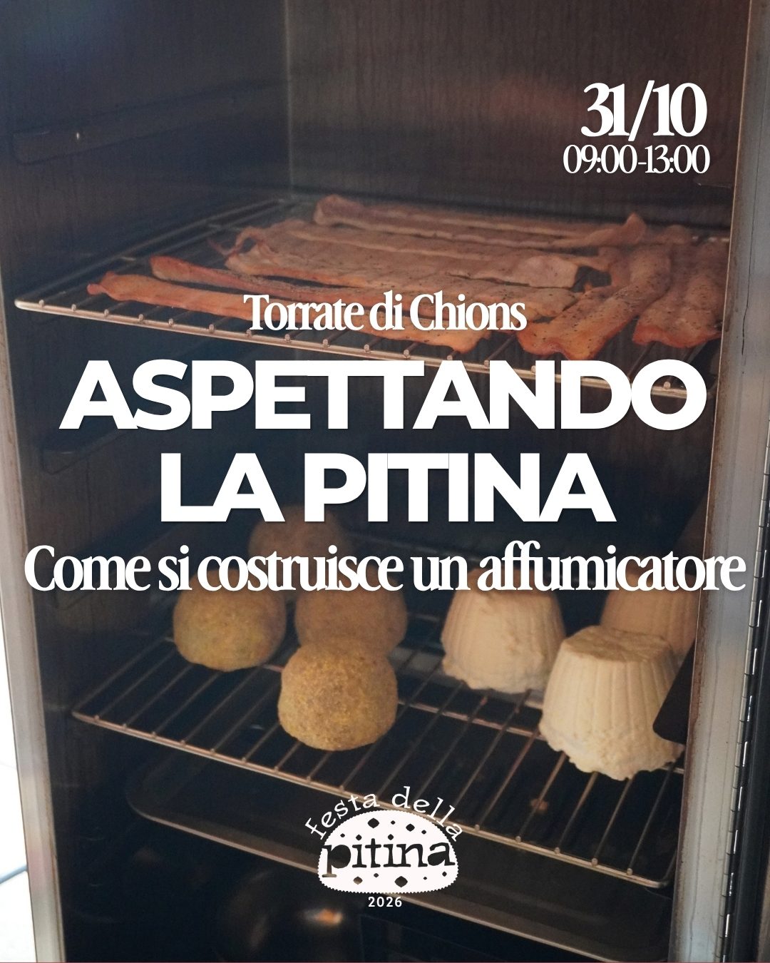 Aspettando la Pitina: come si costruisce un affumicatore, Torrate di Chions, 31 ottobre dalle 9 alle 13