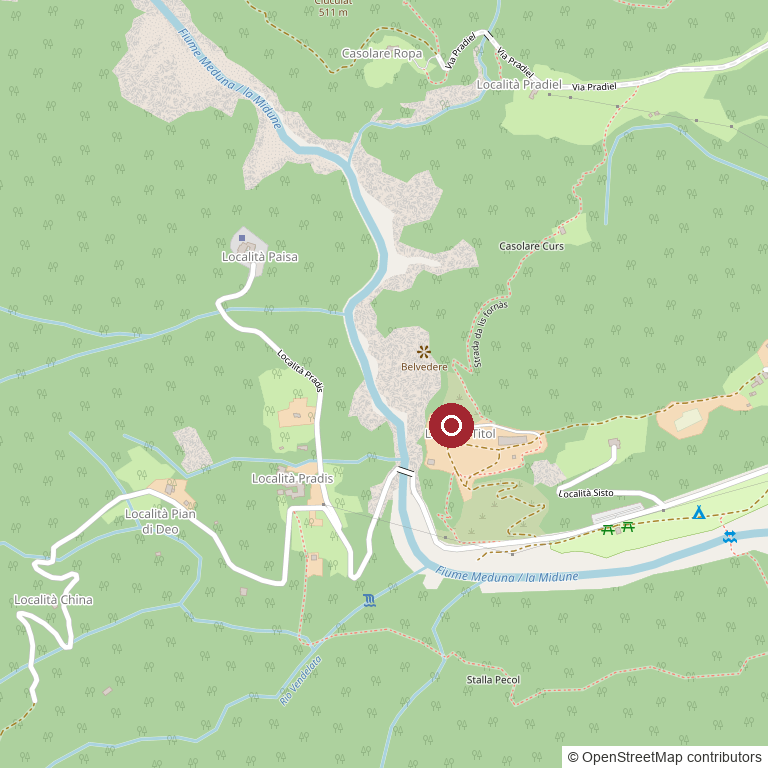 Mappa: Azienda agricola Borgo Titol, Tramonti di Sopra